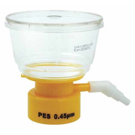150mL Bottle Top Filter, 0.45um, 50mm, PK24 (Formerly Lab Safety Supply) MPN:11L834