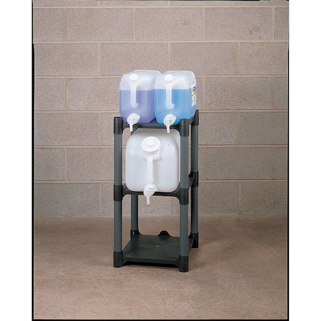 Carboy Dispensing Rack, Plastic, Gray, 4 ft H MPN:190104