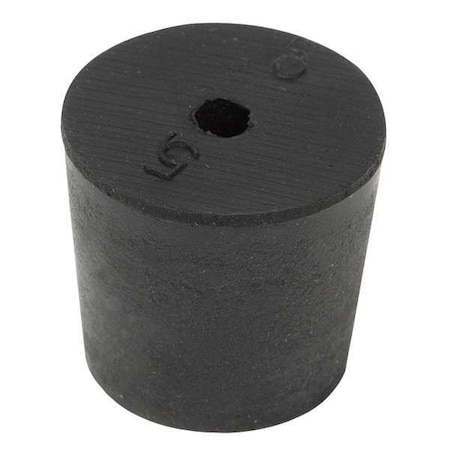 Stopper, 25 mm H, SBR Rubber, Black, PK25 MPN:2-1H