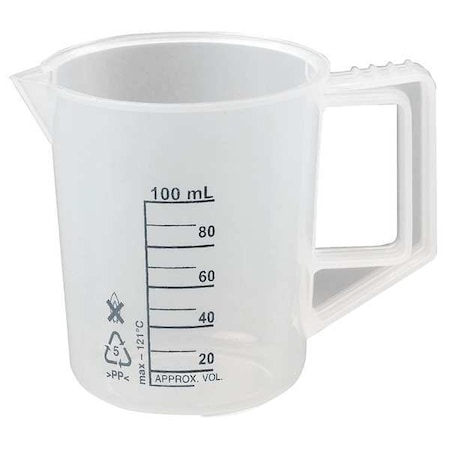 Beaker with Handle, 100mL, PK6 MPN:23X901
