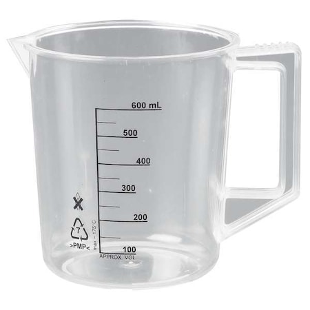 Beaker with Handle, 500mL, Poly, PK6 MPN:23X907
