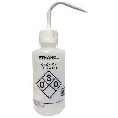 Translucent, Wash Bottle 32 oz., (Formerly Lab Safety Supply), PK4 MPN:24J882
