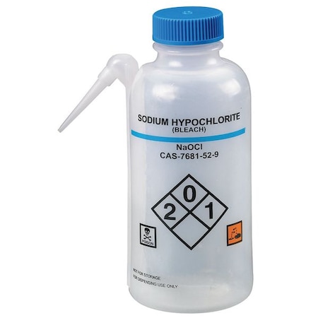 Translucent, Wash Bottle 16 oz., PK4 MPN:24J895