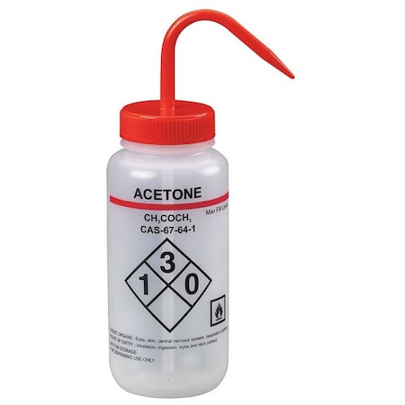 Translucent, Wash Bottle 16 oz., PK6 MPN:24J903