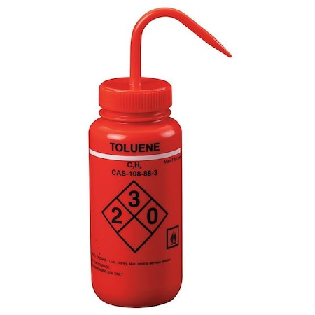 Red, Wash Bottle 16 oz., PK6 MPN:24J911