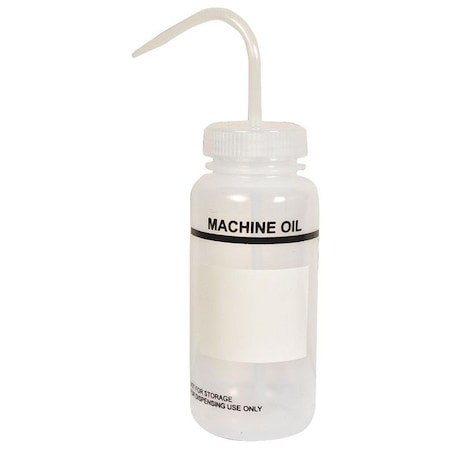 Wash Bottle, 16 oz, Labware Imprinting: Machine Oil, 6 PK MPN:24J914