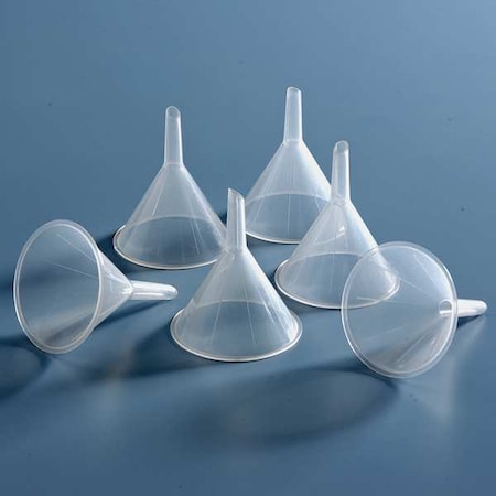 Utility Funnel, Polypropylene, White, PK100 MPN:3KWP8