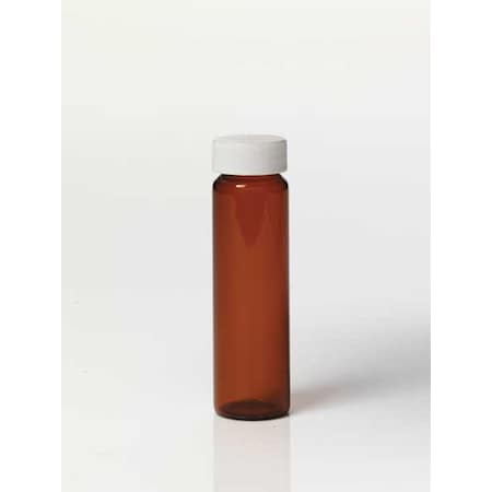 Glass Vial with Cap, 99 mm H, Amber, PK72 MPN:3UCW9
