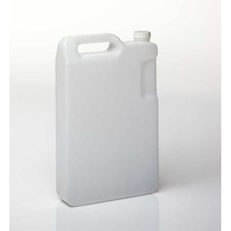 Jug, 5 L Capacity - mL, 1.32 gal Capacity - oz, Screw On Closure, HDPE, Blow Molded Handle, White MPN:3UDG6