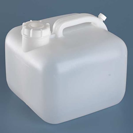 Carboy, 9.46 L Capacity - mL, 2.5 gal Capacity - oz, Screw On Closure, HDPE, Blow Molded Handle MPN:405614