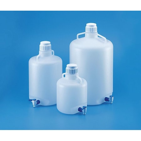 Carboy, Stopcock, 13.20 gal., LDPE (Formerly Lab Safety Supply) MPN:49H038