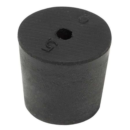 Stopper, 25 mm H, SBR Rubber, Black, PK25 MPN:5-1H
