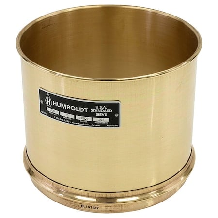 Wet Washing Sieve, 8 In, No 200, 6 In Deep MPN:5JCK7