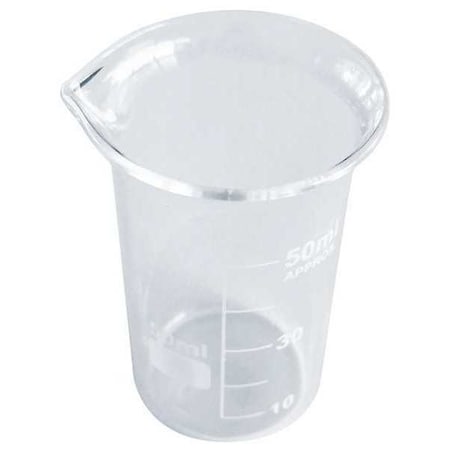 Beaker, Tall Form, Glass, 50mL, PK12 (Formerly Lab Safety Supply) MPN:5YHA1