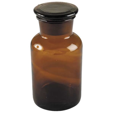 Reagent Bottle, Amber, Wide, 60 mL, PK8 MPN:5YHJ0