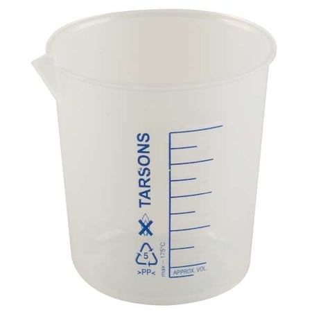 Beaker, 100mL, Polypropylene, PK12 MPN:6FAE4
