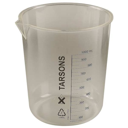 Beaker, 1000mL, Polymethylpentene, PK3 MPN:6FAF2