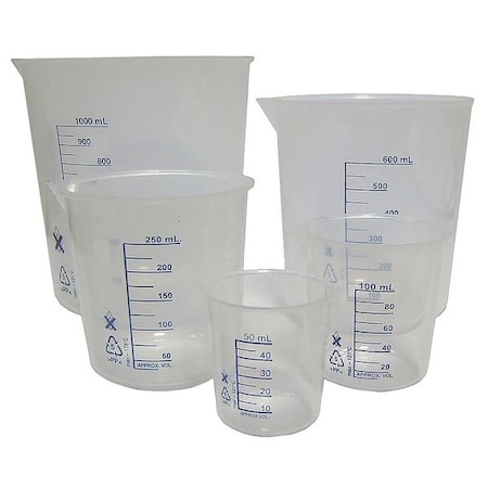 Beaker Starter Kit, Polypropylene (Formerly Lab Safety Supply) MPN:6FAF5