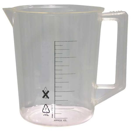 Beaker, Handle, 2000mL, Polymethylpentene MPN:6FAF8