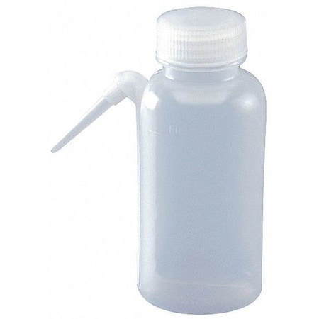 Wash Bottle, Integrated Spout, 4 oz., Clear MPN:6FAV7