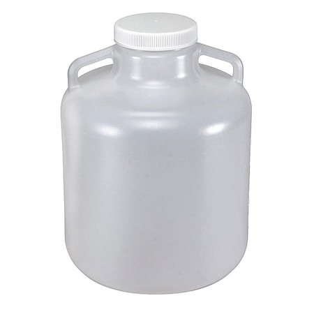 Carboy, 10 L Capacity - mL, 2.64 gal Capacity - oz, Screw On Closure, Polypropylene, Clear MPN:7210010