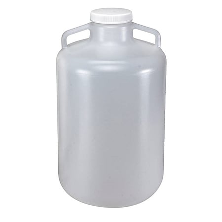 Carboy, 20 L Capacity - mL, 5.28 gal Capacity - oz, Screw On Closure, Polypropylene, Clear MPN:7210020
