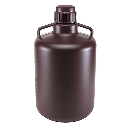 Carboy, 20 L Capacity - mL, 5.28 gal Capacity - oz, Screw On Closure, HDPE, Amber, 0.31 in H MPN:7240020AM