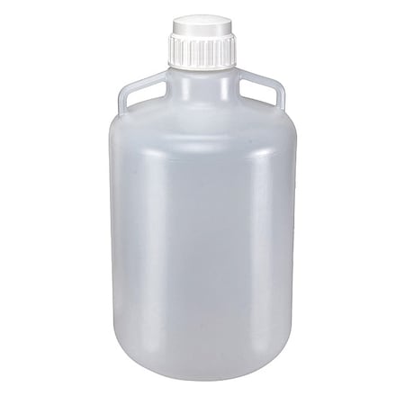Carboy, 20 L Capacity - mL, 5.28 gal Capacity - oz, Screw On Closure, LDPE, Clear, 0.31 in H MPN:7250020