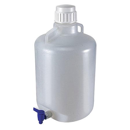 Carboy, 20 L Capacity - mL, 5.28 gal Capacity - oz, Screw On/Spigot Closure, LDPE, Clear, 0.31 in H MPN:7270020