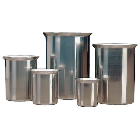 Beaker, Stainless Steel, Low Form, 250 mL / 8.5 oz Capacity MPN:80250