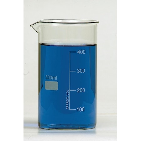 Beaker, Borosilicate Glass, Tall Form, 200 mL / 6.76 fl oz Capacity, A Type I, 12 PK MPN:BG1060-200