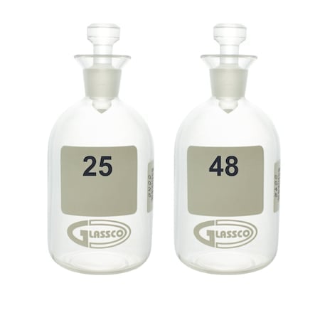 BOD Bottle, Boro Glass, 135mm H, PK24 MPN:BOD300-N25