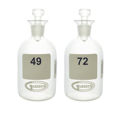 BOD Bottle, Boro Glass, 135mm H, PK24 MPN:BOD300-N49