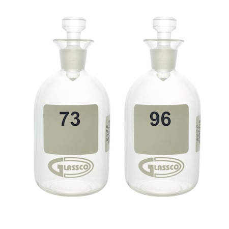 BOD Bottle, Boro Glass, 135mm H, PK24 MPN:BOD300-N73