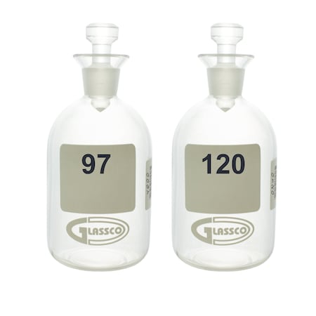 BOD Bottle, Boro Glass, 135mm H, PK24 MPN:BOD300-N97