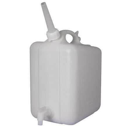 Jerrican with Spigot, 5 L Capacity - mL, 1.25 gal Capacity - oz, Screw On/Spigot Closure, HDPE MPN:F11859-0010