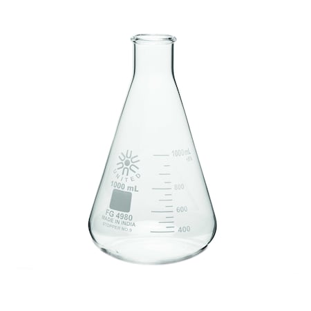 Erlenmeyer Flask, 1 L, Conical, PK6 MPN:FG4980-1000