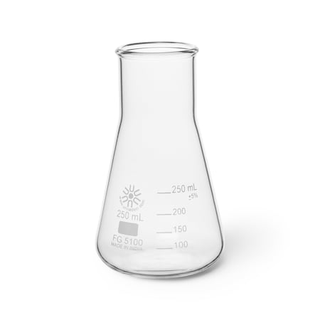 Erlenmeyer Flask, 250 mL, 138 mm H, PK12 MPN:FG5100-250