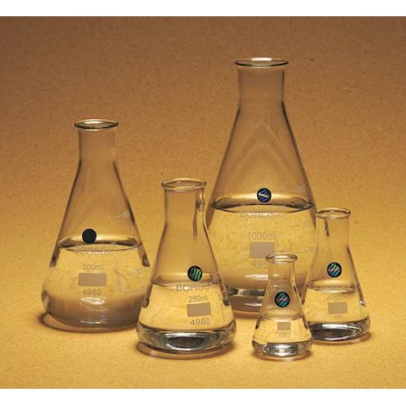 Glass Erlenmeyer Flasks, Set Of 5 MPN:FGSET5