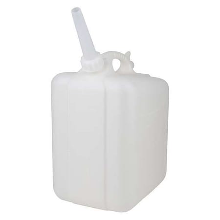 Jerrican, 20 L Capacity - mL, 5 gal Capacity - oz, Screw On Closure, HDPE, Integral Shoulder Handle MPN:H10937-0000