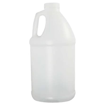 Jug, 3.84 L Capacity - mL, 1 gal Capacity - oz, Screw On Closure, HDPE, Blow Molded Handle, White MPN:PLC-03518
