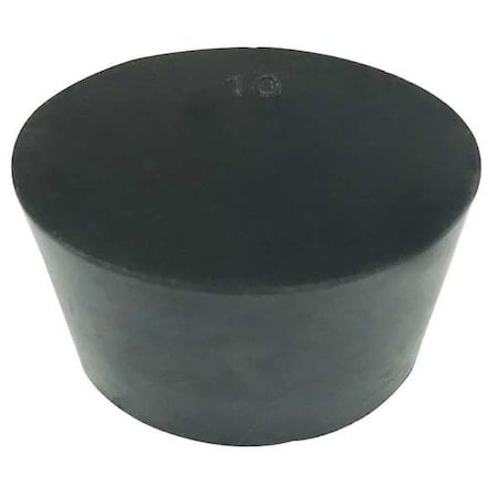 Stopper, 25 mm H, Natural Rubber, Black, PK7 MPN:RST10-S