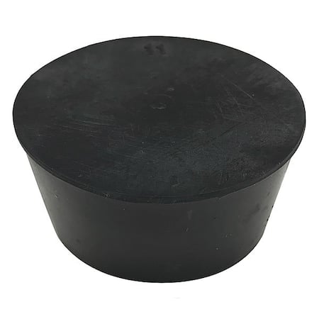 Stopper, 25 mm H, Natural Rubber, Black, PK6 MPN:RST11-S