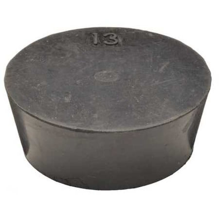 Stopper, 25 mm H, Natural Rubber, Black, PK4 MPN:RST13-S