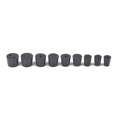 Stopper Assortment, Black, Natural Rubber MPN:RSTPK1