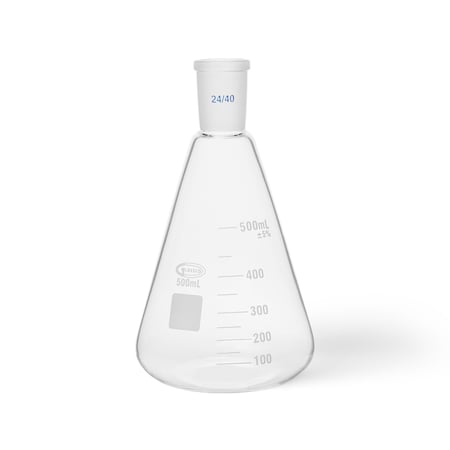Erlenmeyer Flask, 500 mL, Conical, PK2 MPN:UNJTERFL500