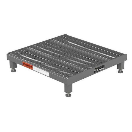 Single Step Platform, 5 in to 8 in H, 24 in W, 24 in D, Steel, 500 lb Load Capacity MPN:AHW-L-2424