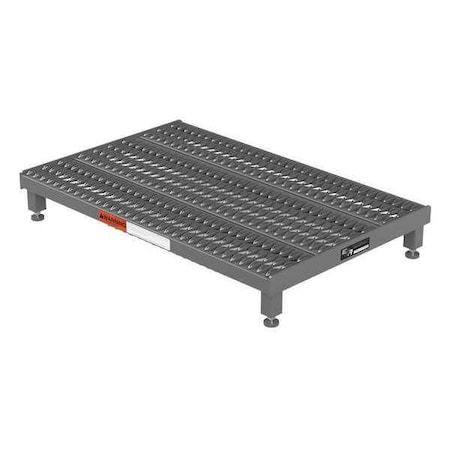 Single Step Platform, 5 in to 8 in H, 24 in W, 36 in D, Steel, 500 lb Load Capacity MPN:AHW-L-2436