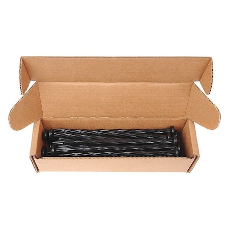 Anchor Spike, Plastic, 8in., Black, PK24 MPN:1989N-24C