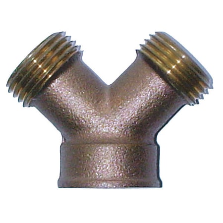 Hose Wye, Brass, 3/4